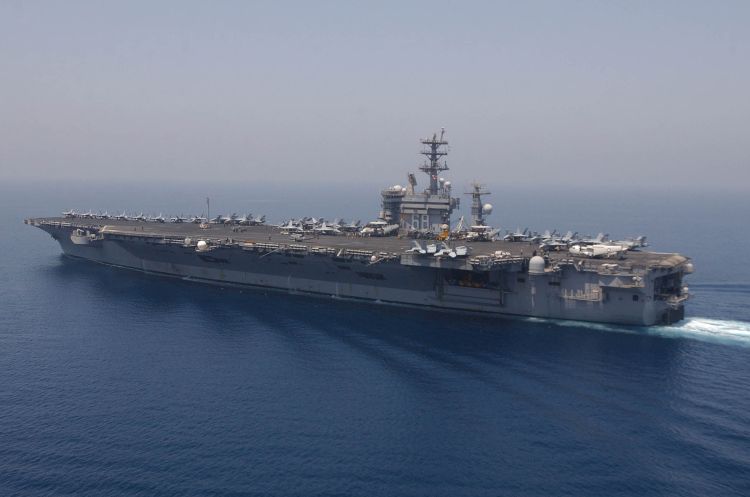 Image: The Nuclear-Powered Aircraft Carrier USS Nimitz (CVN 68)